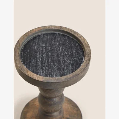 Marks & Spencer M&S Bobbin Pillar Candle Holder - Natural, Natural