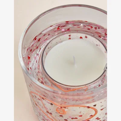 Marks & Spencer M&S Neon Heart Light Up Candle - Pink Mix, Pink Mix