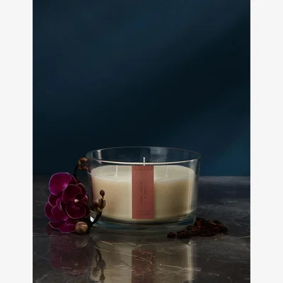 Marks & Spencer Signature Dark Orchid & Musk 3 Wick Candle - Pink Mix, Pink Mix