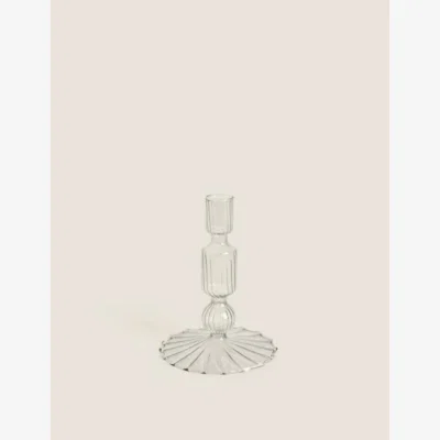 Marks & Spencer M&S Small Dinner Candle Holder - Grey, Grey