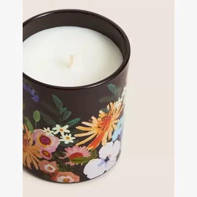 Marks & Spencer M&S Abstract Floral Print Vanilla Scented Candle - Navy Mix, Navy Mix