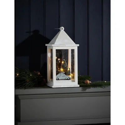 Marks & Spencer M&S Large Light Up Lantern - Silver, Silver