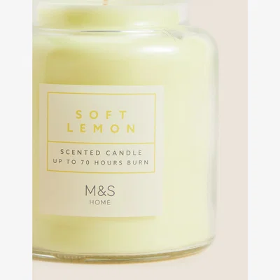 Marks & Spencer M&S Soft Lemon Jar Candle - Yellow, Yellow