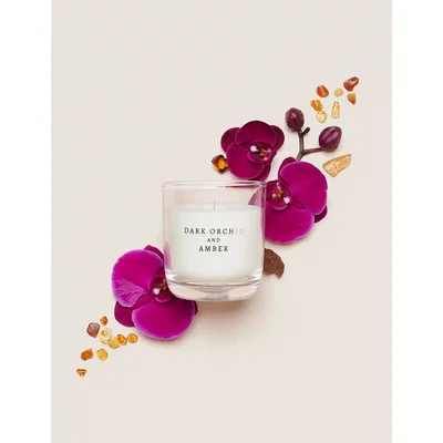 Marks & Spencer M&S Signature Dark Orchid & Amber Candle - Purple, Purple