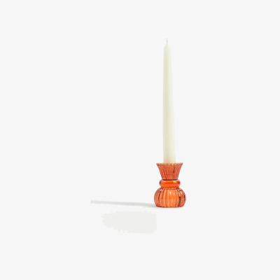 Marks & Spencer M&S Bright Small Dinner Candle Holder - Orange, Orange