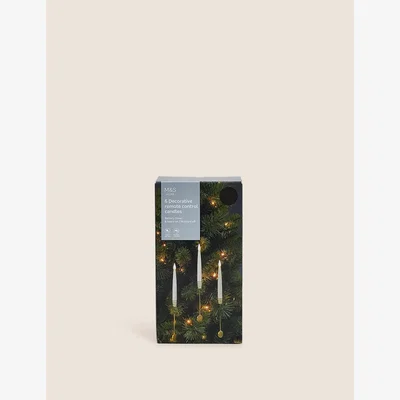 Marks & Spencer M&S 6pk Light Up Hanging Candle Decorations - White, White
