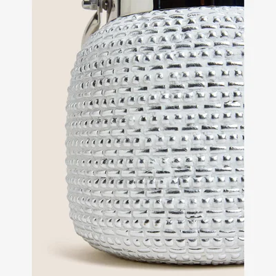 Marks & Spencer M&S Glass Beaded Lantern - Silver, Silver