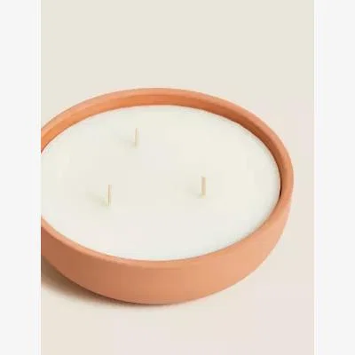 Marks & Spencer M&S Citronella 3 Wick Candle - Terracotta, Terracotta