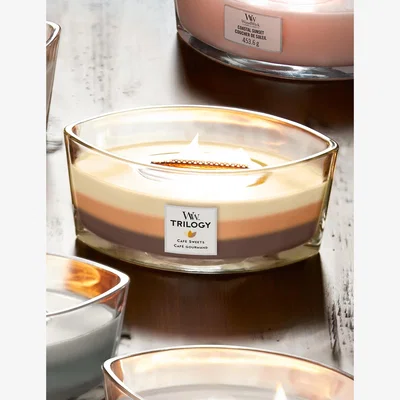 Marks & Spencer Woodwick Café Sweets Ellipse Scented Candle with Crackle Wick - Multi, Multi