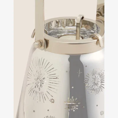 Marks & Spencer M&S Snowflake Lantern - Silver, Silver