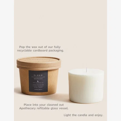 Marks & Spencer Apothecary Sleep Candle Refill - Grey, Grey