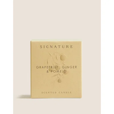 Marks & Spencer Signature Grapefruit, Ginger & Pomelo Boxed Candle - Yellow Mix, Yellow Mix