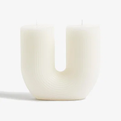 Marks & Spencer M&S U-Shape Candle - Cream, Cream