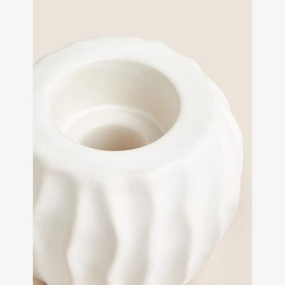 Marks & Spencer M&S Ripple Candle Holder - Natural, Natural