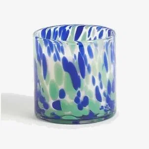 Marks & Spencer M&S Yuzu & Pomegranate Confetti Glass Scented Candle - Green Mix, Green Mix,White,Pink Mix