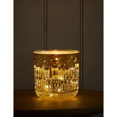 Marks & Spencer M&S Mandarin, Clove & Cinnamon Light Up Candle - Gold Mix, Gold Mix