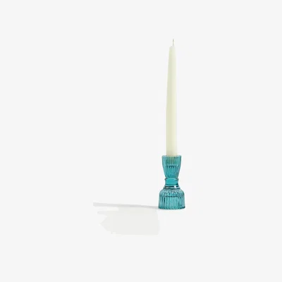 Marks & Spencer M&S Bright Tall Dinner Candle Holder - Blue, Blue