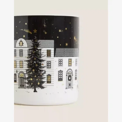 Marks & Spencer M&S  Mandarin, Clove & Cinnamon Christmas Candle - Red Mix, Red Mix