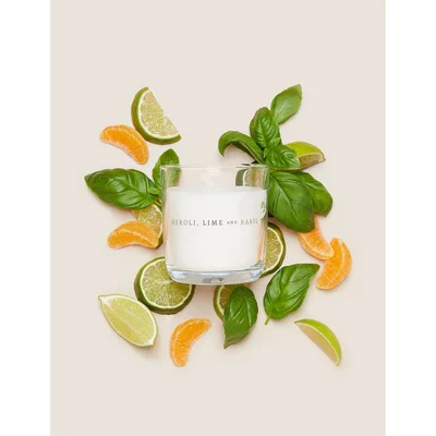 Marks & Spencer M&S Signature Neroli, Lime & Basil Candle - Blue, Blue
