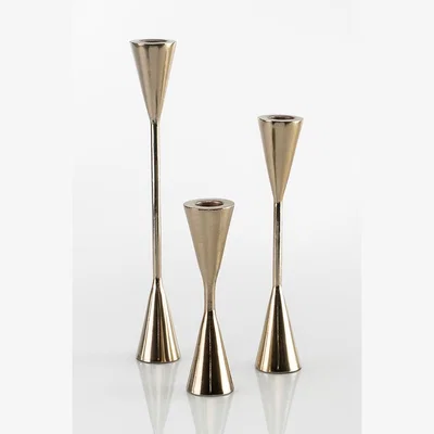 My Furniture Tivoli Candle Holders Brass
