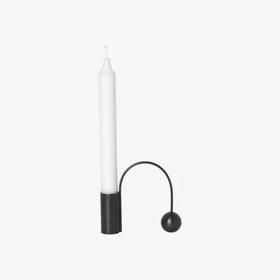 Made in Design Balance Candle stick - / Long candle by Ferm Living Black