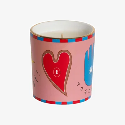 Made in Design Joy Scented candle ceramic pink / Ø 9.5 x H 10.3 cm - Bitossi Home