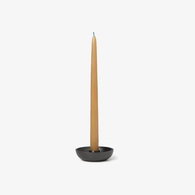 Made in Design Bowl Single Candle stick - / Ø 10 cm - Recycled aluminium by Ferm Living Black