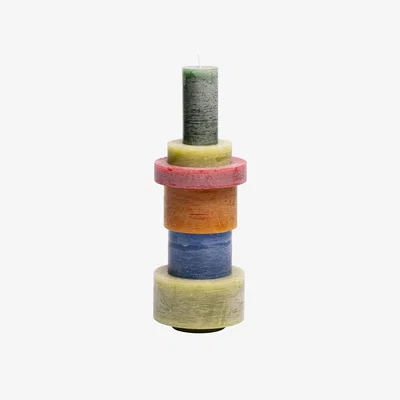 Made in Design Candle Candl Stack 06 wax / 6 stackable Units - Combustion 140 hours - STAN EDITIONS