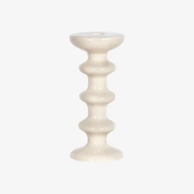 Made in Design Slave Candle stick - / Ceramic - H 20 cm by Maison Sarah Lavoine White