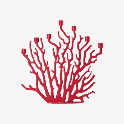 Made in Design Tenochtitlan Candelabra by Driade Kosmo Red