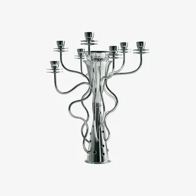 Made in Design Simon Candelabra by Driade Kosmo Grey/Silver