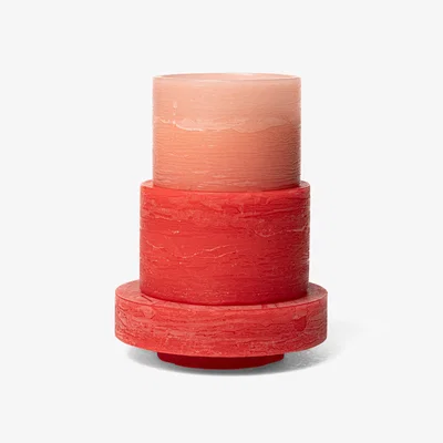 Made in Design Scented candle Stack Fragrances - Rose Red wax / 3 stackable Units - Combustion 50 hours - STAN EDITIONS
