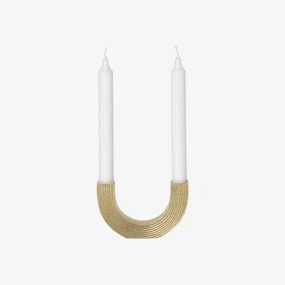 Made in Design Arch Candelabra - / Brass by Ferm Living Gold/Metal