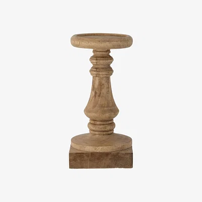 Made in Design Noore Candle stick natural wood / Wood - Ø 15 x H 31 cm - Bloomingville