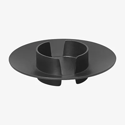 Made in Design Block Candle stick metal black / Ø 11 cm - Ferm Living
