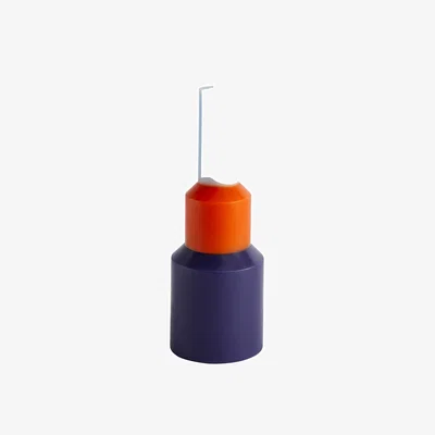 Made in Design Pillar Medium Candle wax blue / Ø 9 x H 25 cm - Hay