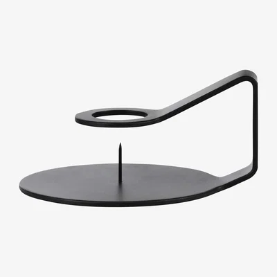 Made in Design Nocto Candle stick by Normann Copenhagen Black