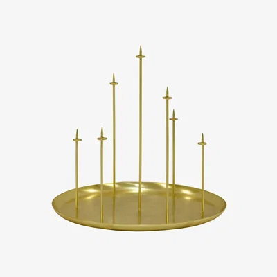 Made in Design Multi pin Candelabra by ENOstudio Gold