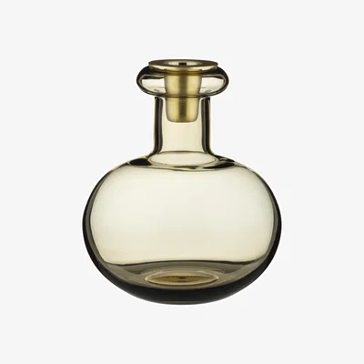 Made in Design Butticula Candle stick glass brown / Ø 12.5 x H 14.5 cm - Marimekko