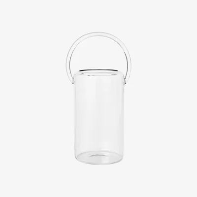 Made in Design Luce Candle holder - / Lantern - Ø 15 x H 39.5 cm / Glass: by Ferm Living Transparent