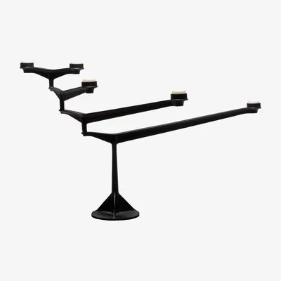 Made in Design Spin Candelabra by Tom Dixon Black