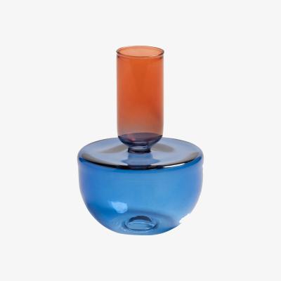 Made in Design Jumble Candle stick glass multicoloured / Ø 7 x H 9 cm - Glass - & klevering
