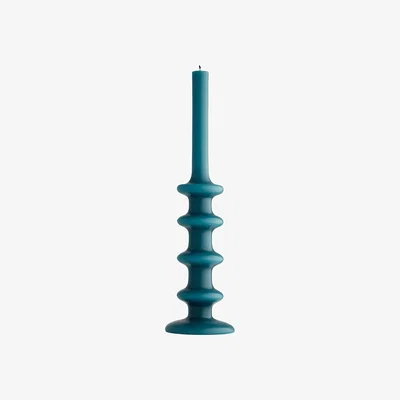 Made in Design Slave Candle wax blue / Ø 9.5 x H 35 cm - Maison Sarah Lavoine
