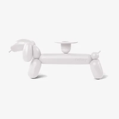 Made in Design Can-dog Candle stick - / Aluminium by Fatboy White