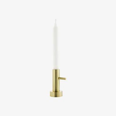 Made in Design Single #1 Candle stick - Solid brass - H 10,5 cm by Fritz Hansen Gold/Metal