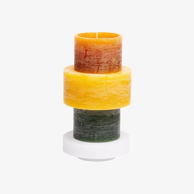 Made in Design Candle Candl Stack 04 wax / 4 stackable Units - Combustion 110 hours - STAN EDITIONS