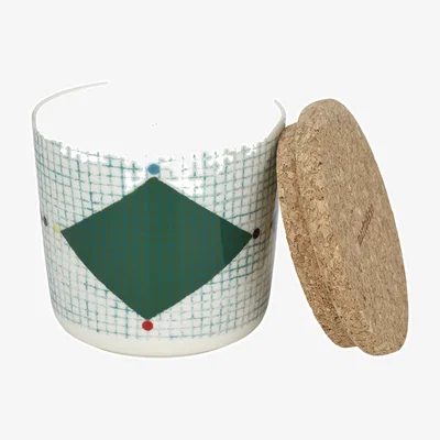 Made in Design Scented candle Losange ceramic / Ø 7.5 x H 7 cm - Spring forest scent - Marimekko