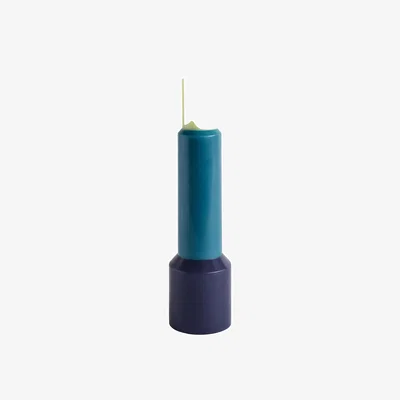 Made in Design Pillar XL Candle wax blue / Ø 9 x H 35 cm - Hay