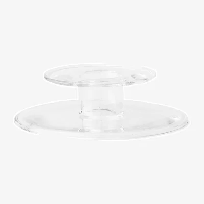 Made in Design Abacus Candle stick glass transparent / H 2.5 cm - Audo Copenhagen