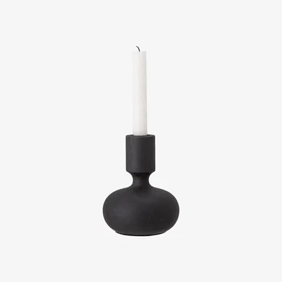 Made in Design Gravers Candle stick - / Mango wood by Bloomingville Black